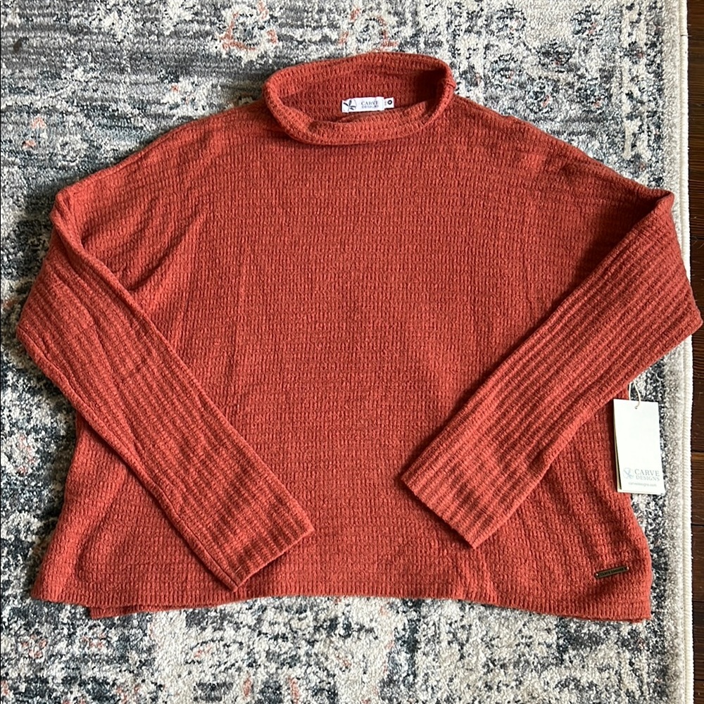 Carve Designs Red Clay Livia Sweater